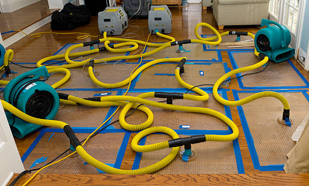 Professional Flood Damage Restoration technician working in Chappells, SC